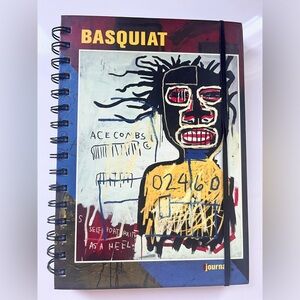 NEW! JEAN-MICHEL BASQUIAT SPIRAL BOUND LINED BLANK JOURNAL NWT